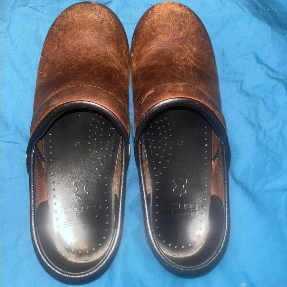 dansko brown leather